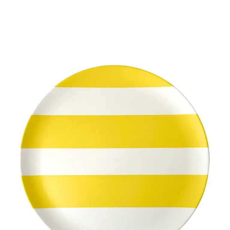 Xenia Taler Xenia Taler 8" Side Plate Yellow Stripe (Single)