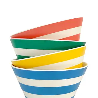 Xenia Taler Xenia Taler Cereal Bowls Assorted Stripes S/4 Xenia Taler Xenia Taler Cereal Bowls Assorted Stripes S/4