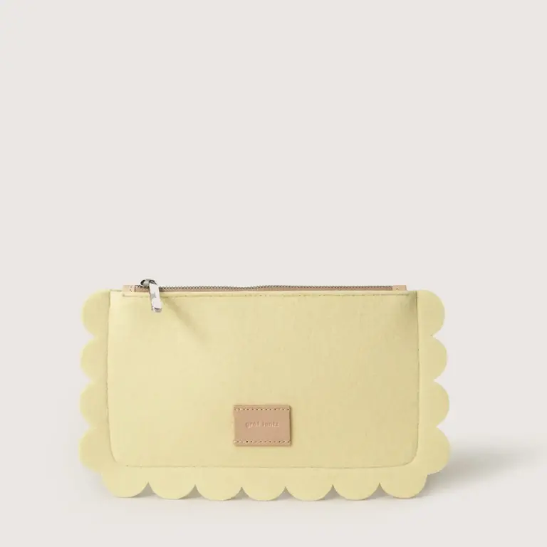 Graf Lantz Graf Lantz Merino Deco Edge Clutch Limoncello