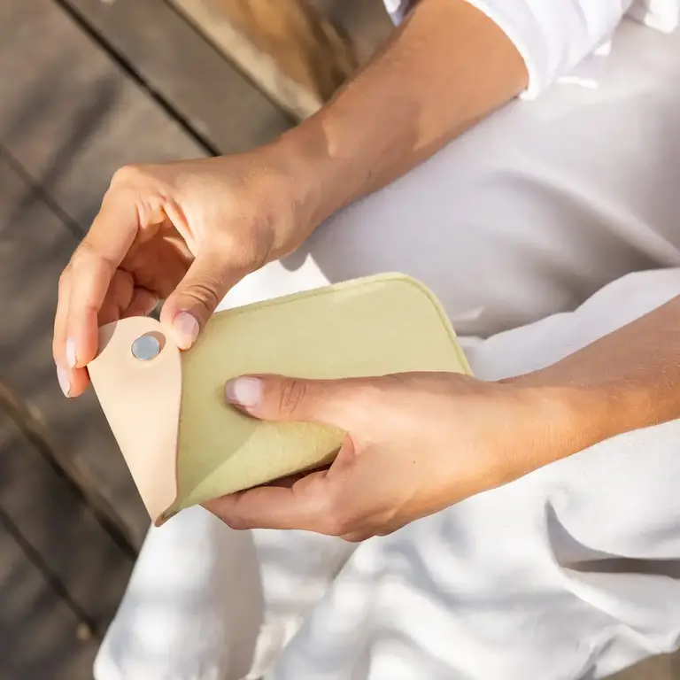 Graf Lantz Graf Lantz - Merino Anzen Eyeglass Sleeve Limoncello