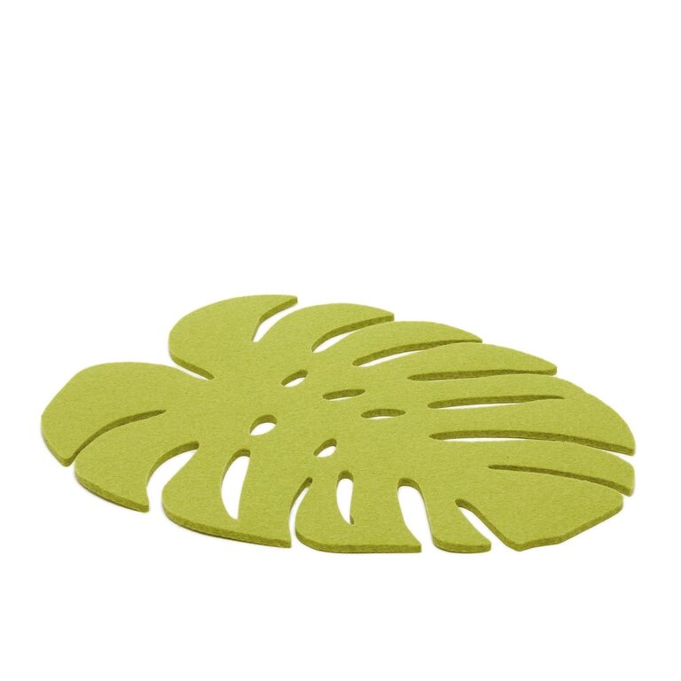 Graf Lantz Graf Lantz - Felt Monstera Trivet Pistachio Large