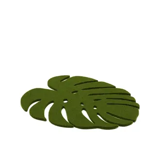 Graf Lantz Graf Lantz - Felt Monstera Trivet Loden Medium