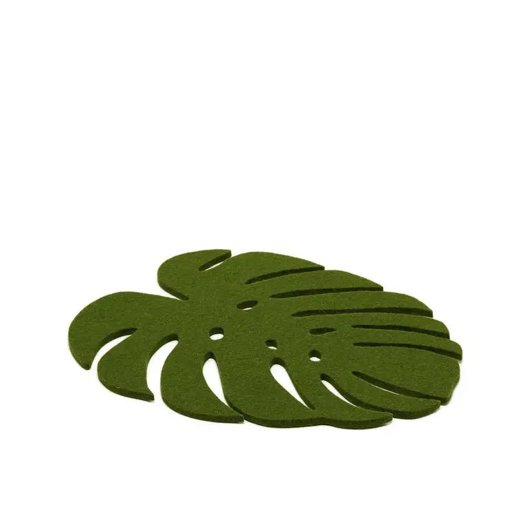 Graf Lantz Graf Lantz - Felt Monstera Trivet Loden Medium