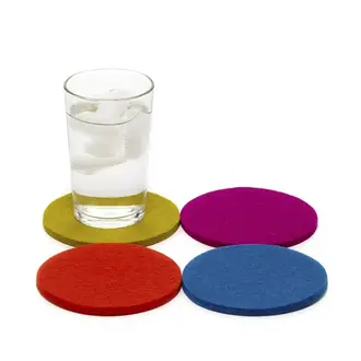Graf Lantz Graf Lantz Merino Coasters S/4 Round - Electric