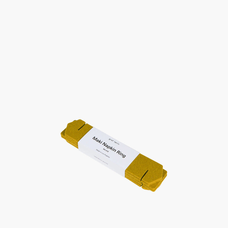 Graf Lantz Graf Lantz - Maki Napkin Ring Set/6 - Dijon