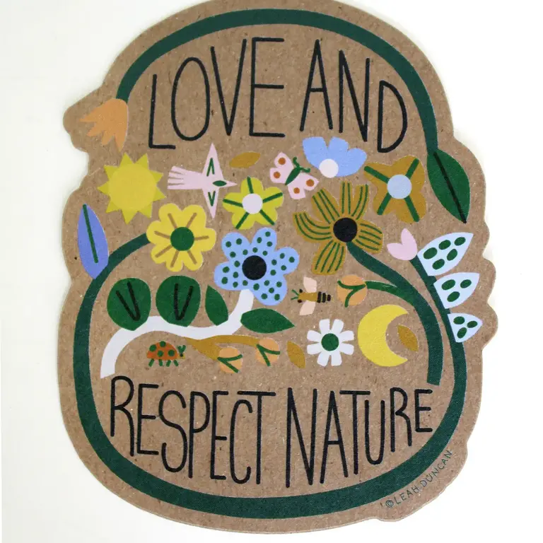 Leah Duncan Leah Duncan Love And Respect Nature Sticker