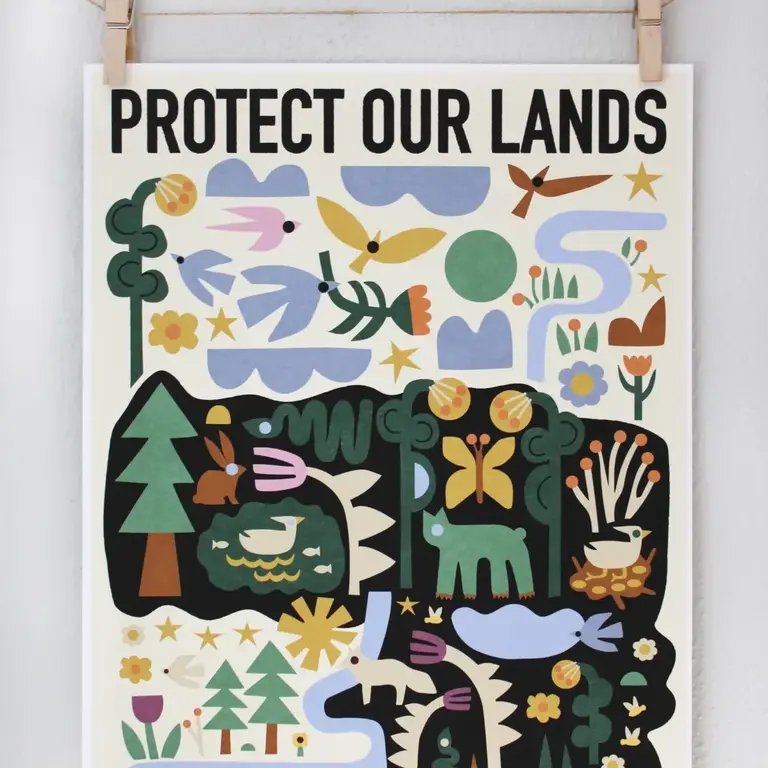 Leah Duncan Leah Duncan Protect Our Lands Art Print 11x14