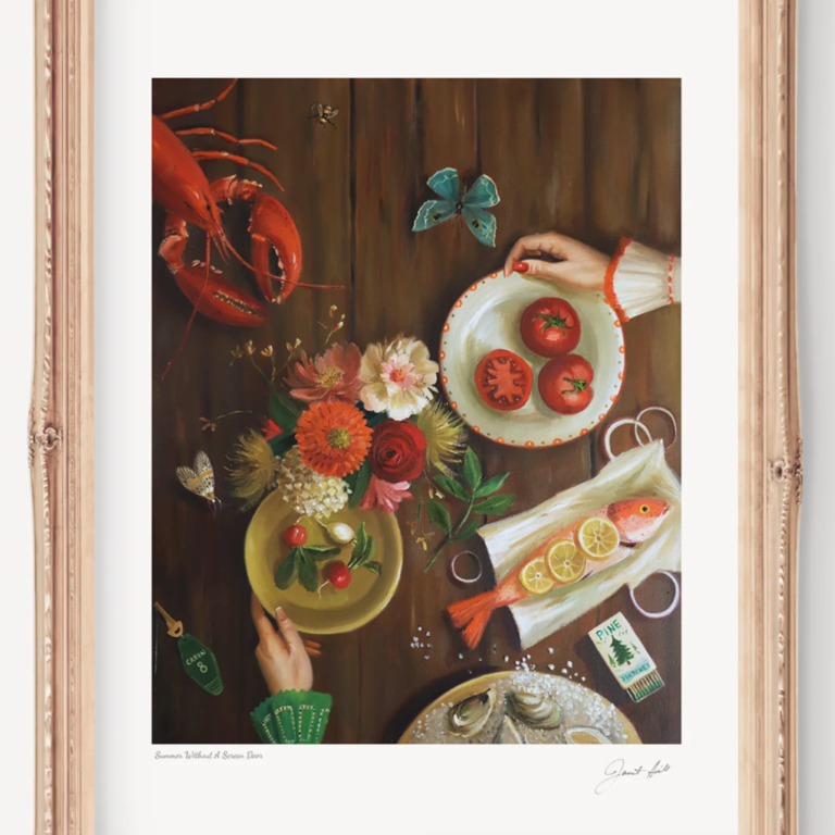 Janet Hill Janet Hill Summer Without A Screen Door Print 13x19 Unframed