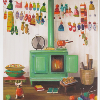 Janet Hill Janet Hill The Knitter Print 8.5x11 Unframed