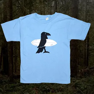 Westcoastees Westcoastees Surf Raven Tshirt - Youth