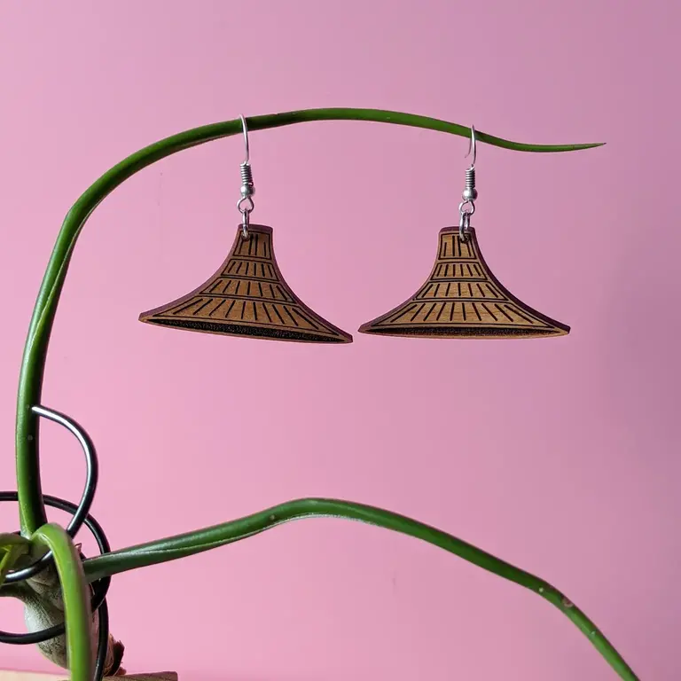 Smoll Raven Smoll Raven Cedar Hat Earrings (Cherry)