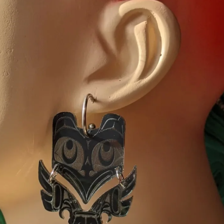 Smoll Raven Smoll Raven Raven Dance Earrings Black Mirror