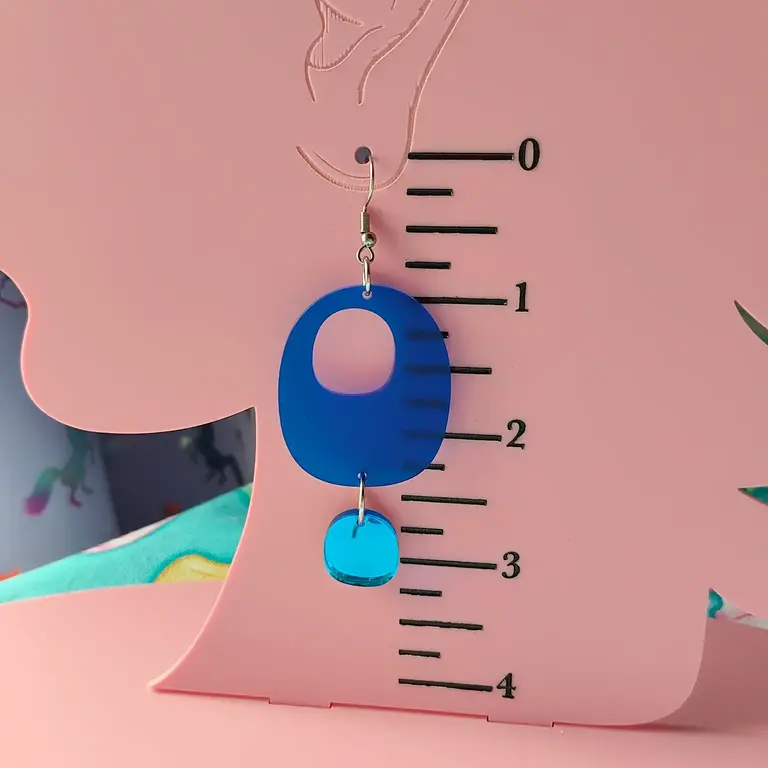 Smoll Raven Smoll Raven Oo Earrings Small Blue