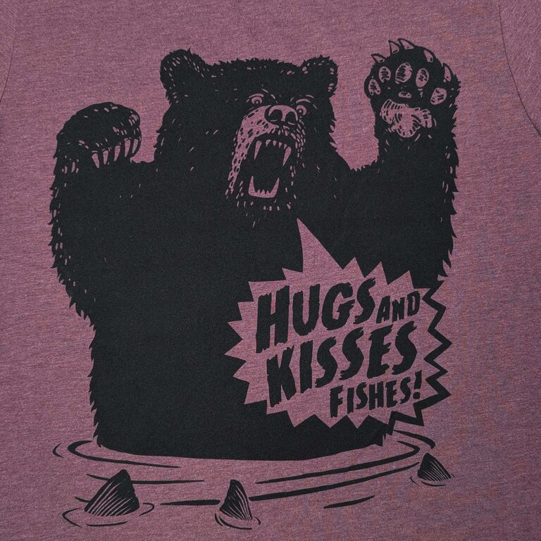 Westcoastees Westcoastees - Men's Hugs Kisses Fishes Tshirt