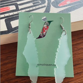 Smoll Raven Smoll Raven Vancouver Island Earrings Beach Acrylic Smoll Raven Smoll Raven Vancouver Island Earrings Beach Acrylic