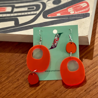 Smoll Raven Smoll Raven Oo Earrings Small Orange Mirror Smoll Raven Smoll Raven Oo Earrings Small Orange Mirror