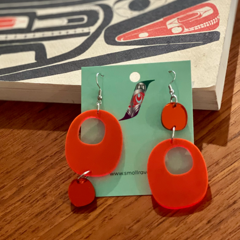 Smoll Raven Smoll Raven Oo Earrings Small Orange Mirror