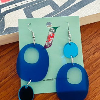 Smoll Raven Smoll Raven Oo Earrings Small Blue Smoll Raven Smoll Raven Oo Earrings Small Blue