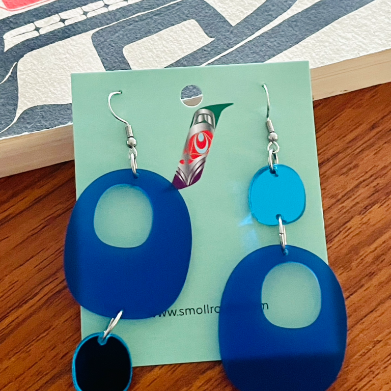Smoll Raven Smoll Raven Oo Earrings Small Blue