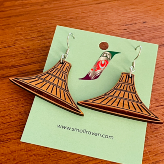 Smoll Raven Smoll Raven Cedar Hat Earrings (Cherry) Smoll Raven Smoll Raven Cedar Hat Earrings (Cherry)