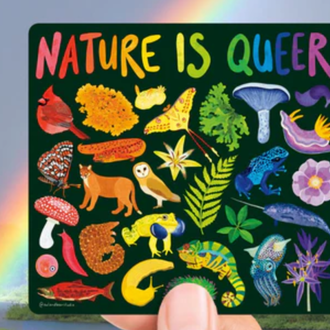 Owl & Bear Owl & Bear Nature Is Queer Magnet Owl & Bear Owl & Bear Nature Is Queer Magnet