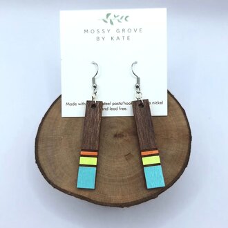 Mossy Grey Mossy Grove Colourful Dangles