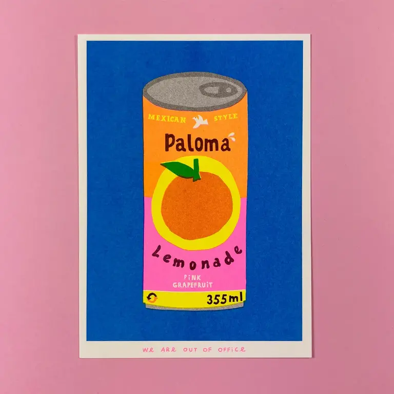 Out of Office Out of Office Risograph Art Print - Paloma 5x7