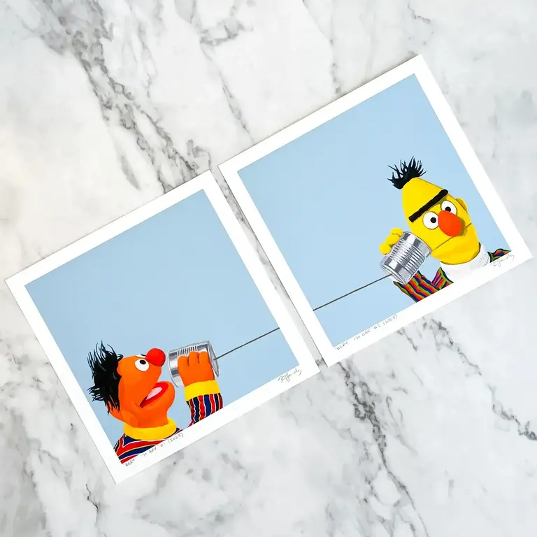 Kristin Fardy Kristin Fardy Art Print Bert . . . I'm Gay(Ernie) #1 8x8 Unframed