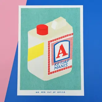 Out of Office Out of Office Risograph Art Print - Ketjap Manis 5x7
