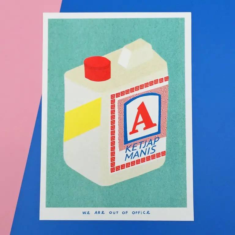 Out of Office Out of Office Risograph Art Print - Ketjap Manis 5x7