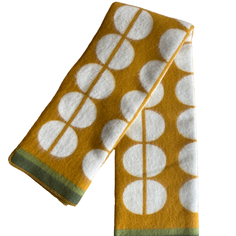 Funky Doris FD - Felix Norwegian Wool Blanket - Yellow