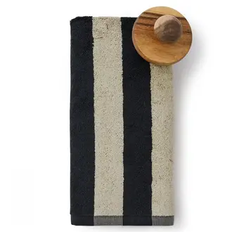Sylvie Thiriez Sylvie Thiriez Hand Towel Striped Anthracite 50x100cm Sylvie Thiriez Sylvie Thiriez Hand Towel Striped Anthracite 50x100cm