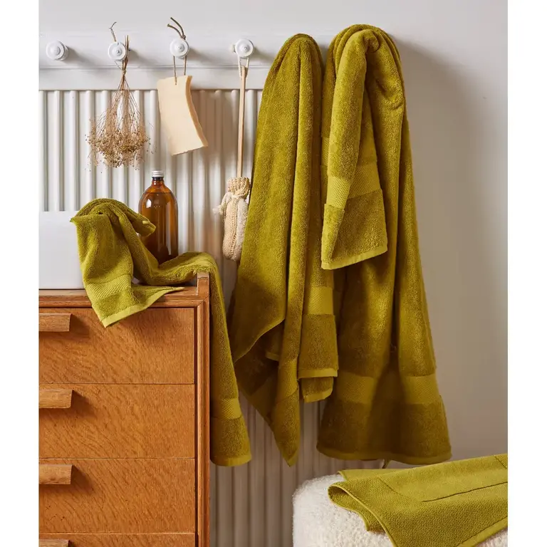 Sylvie Thiriez Sylvie Thiriez Bath Sheet Olive 100x150cm