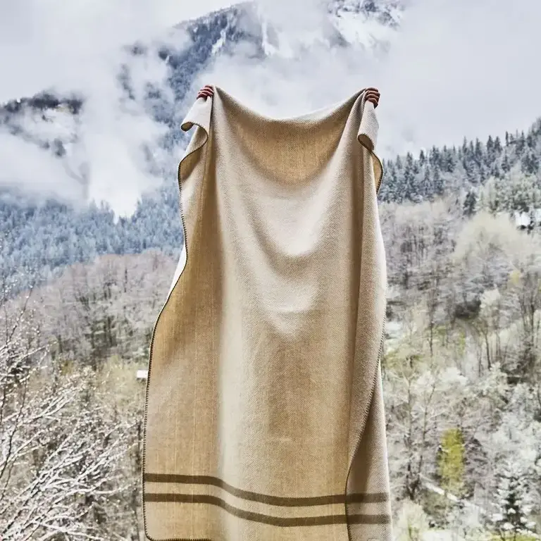 Sylvie Thiriez Sylvie Thiriez Ivar Wool Blanket - Beige 110x175cm