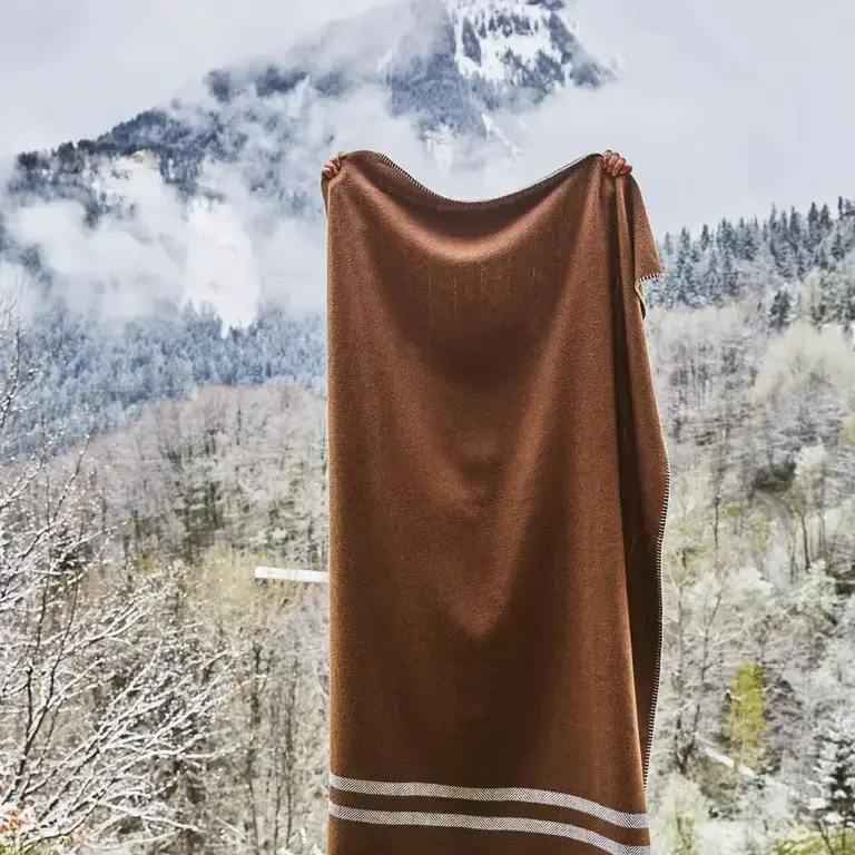 Sylvie Thiriez Sylvie Thiriez Ivar Wool Blanket - Brown 110x175cm
