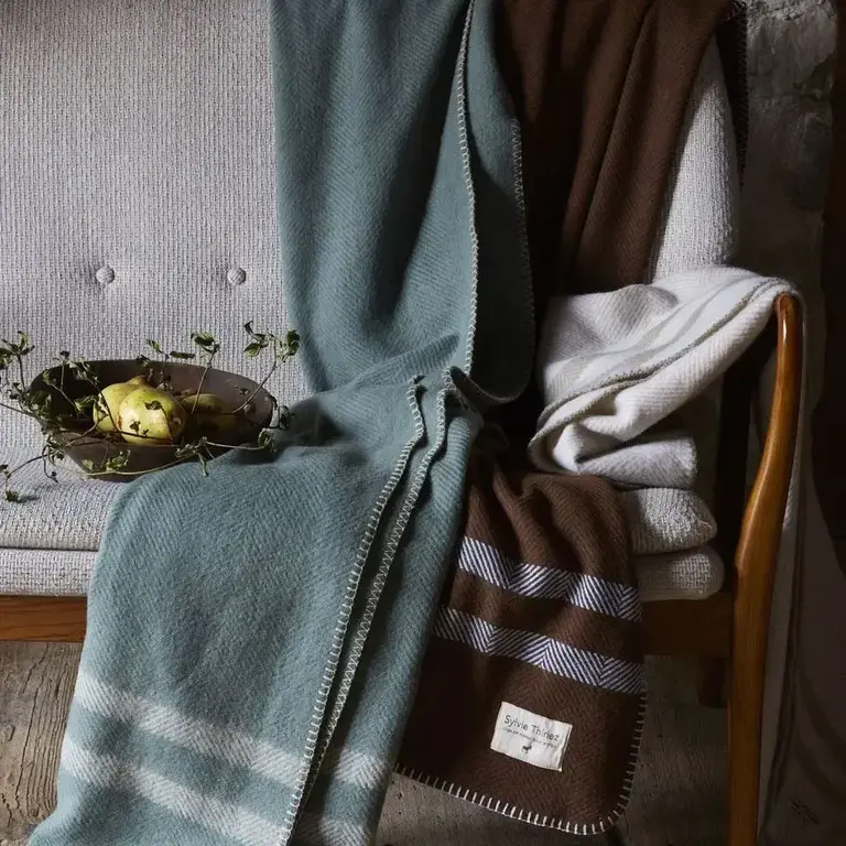 Sylvie Thiriez Sylvie Thiriez Ivar Wool Blanket - Brown 110x175cm