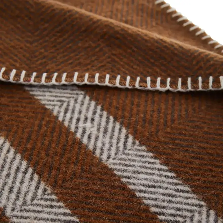 Sylvie Thiriez Sylvie Thiriez Ivar Wool Blanket - Brown 110x175cm