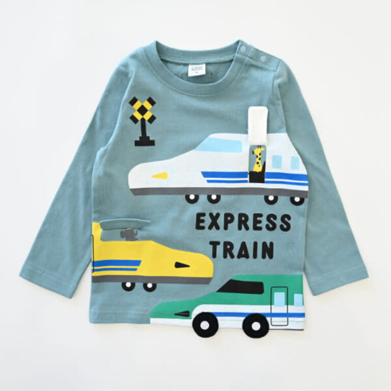 Cheeky Cheeky Kids Express Train LS Shirt Blue
