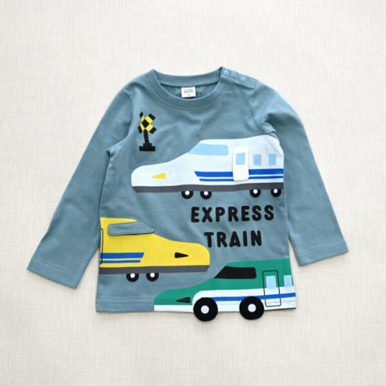 Cheeky Cheeky Kids Express Train LS Shirt Blue