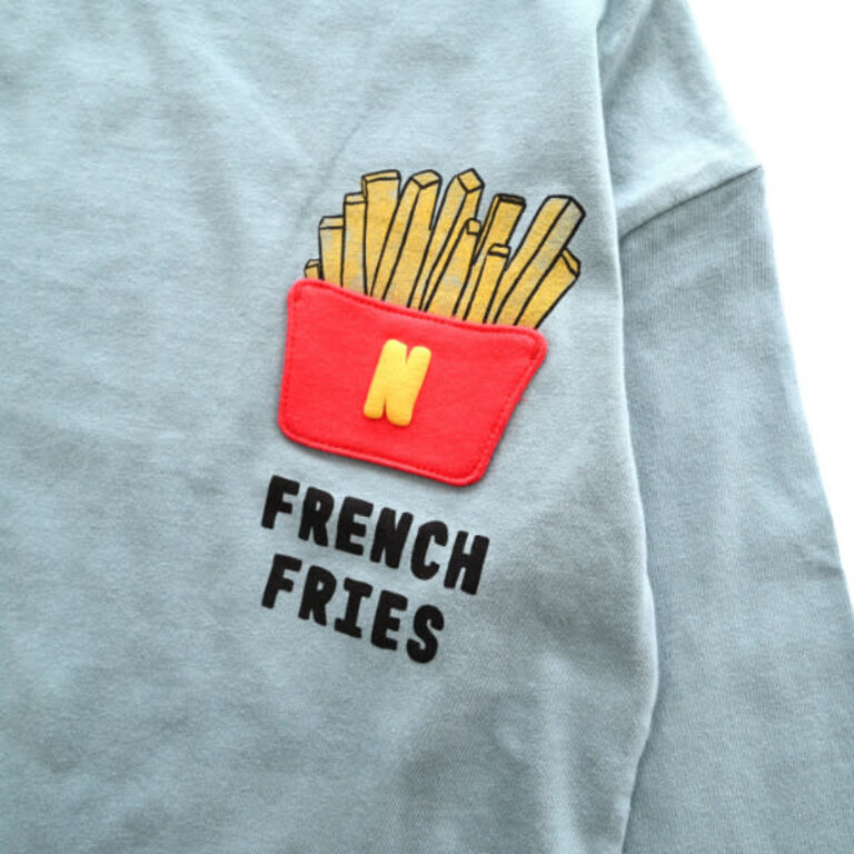 Cheeky Cheeky Kids French Fries LS Shirt Blue
