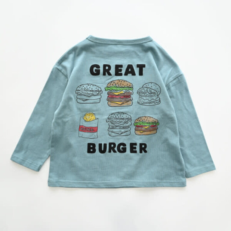 Cheeky Cheeky Kids French Fries LS Shirt Blue