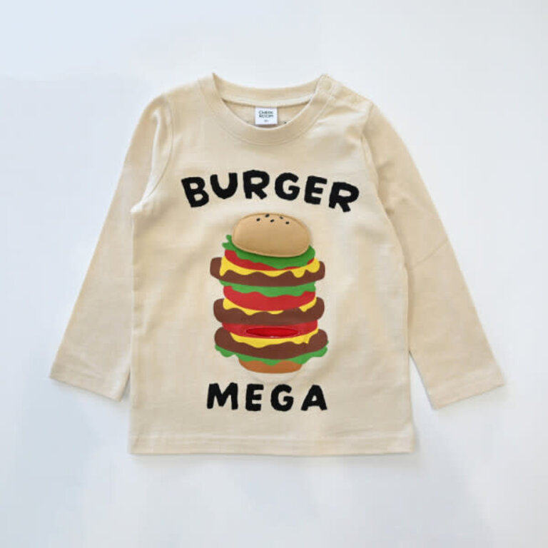Cheeky Cheeky Kids Mega Burger LS Shirt Natural