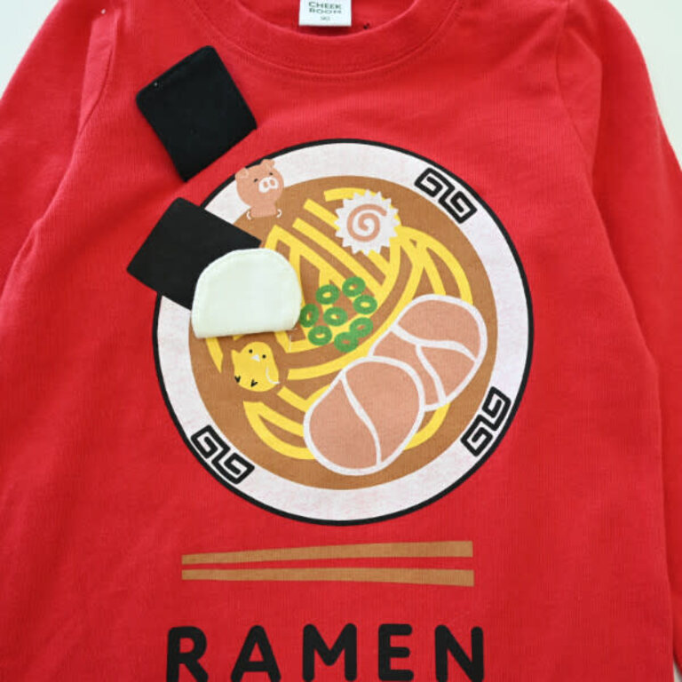 Cheeky Cheeky Kids Ramen LS Shirt Red