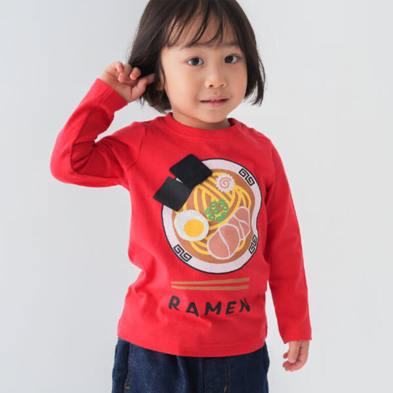 Cheeky Cheeky Kids Ramen LS Shirt Red