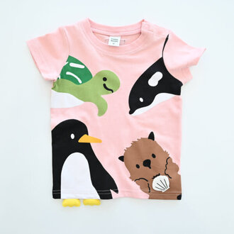 Cheeky Cheeky Kids Ocean Friends Tshirt Pink Cheeky Cheeky Kids Ocean Friends Tshirt Pink