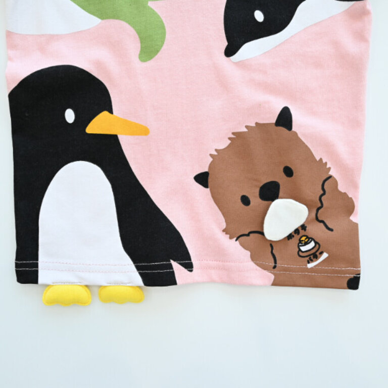 Cheeky Cheeky Kids Ocean Friends Tshirt Pink