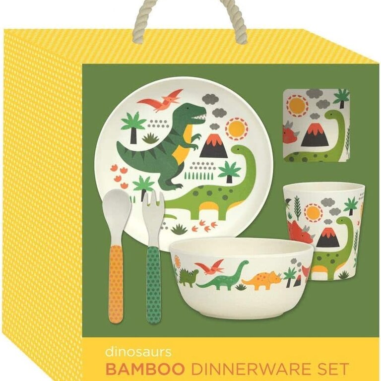 BD BD Bamboo Dinosaur Dinnerware Set
