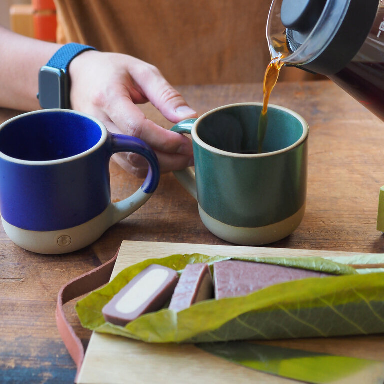 Gifu Japan Brick Mug 350ml Green