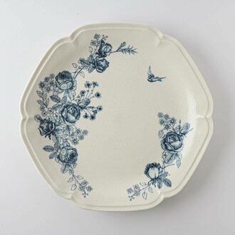 Ya-Ma Ya-Ma Japan Rose Garden Pasta Plate 24cm Ya-Ma Ya-Ma Japan Rose Garden Pasta Plate 24cm