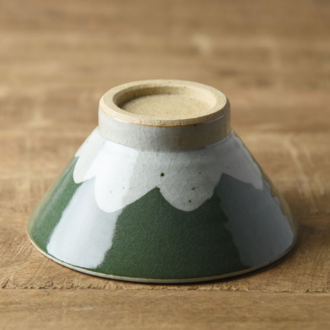 Ya-Ma Ya-Ma Japan - Mt Fuji Bowl 13cm - Green Ya-Ma Ya-Ma Japan - Mt Fuji Bowl 13cm - Green